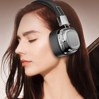 Semi-Open Over-Ear Wireless Headphones 12H Battery with Microphone, Wired & Wireless Dual Mode Retractable Cable Type-C Charging, for Gym Gaming Compatible with iOS Android Computer Laptop