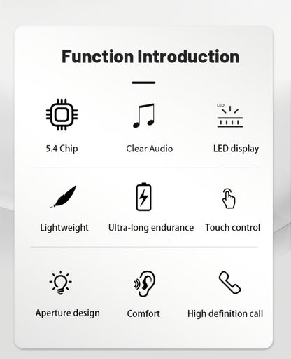 Invisible Sleep Earbuds Bluetooth 5.4 Mini Ultra Compact True Wireless – Noise Cancelling Hi-Fi All Day Wear Touch Control USB-C for Running Sleeping Compatible with All Phones