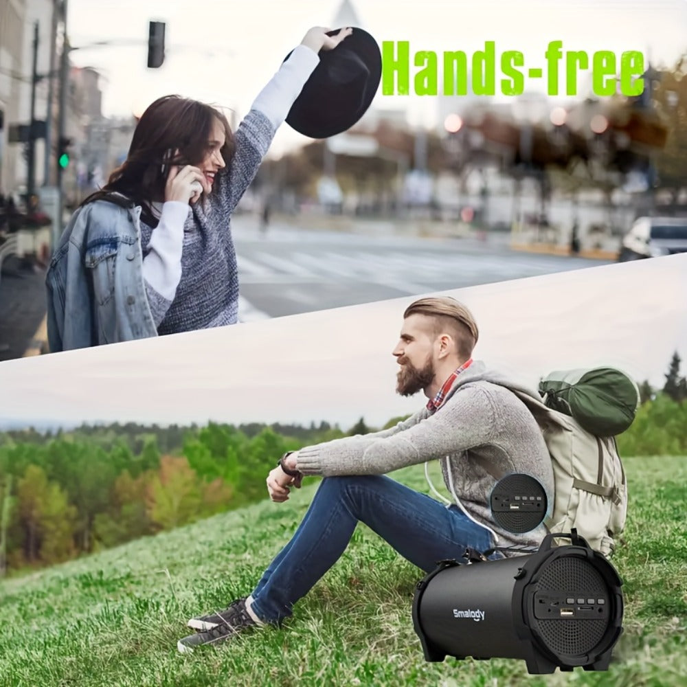 Large Outdoor Boombox Speaker Portable Loud Stereo System – Powerful Wireless Bluetooth Boombox for Home, Backyard, Tailgate, Beach, Camping, and Outdoor Party Use