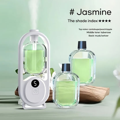 USB Essential Oil Diffuser with Five-Level Display, Multicolor Light and One-, Three- or Five-Bottle Bundles