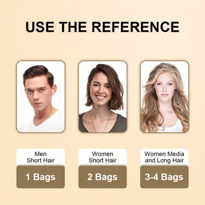 Hair Color Shampoo Sachets 10-Pack with Black, Deep Coffee, Coffee and Chestnut Brown Shade Options