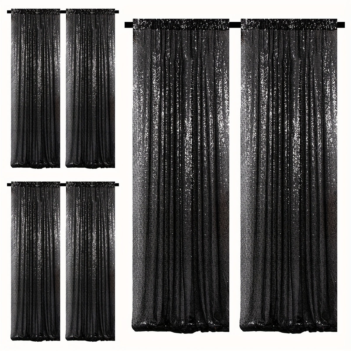 Sequin Backdrop Curtains 2FTx8FT Glitter Photography Background Panels for Party Wedding Birthday for an Everyday Personal Care Routine