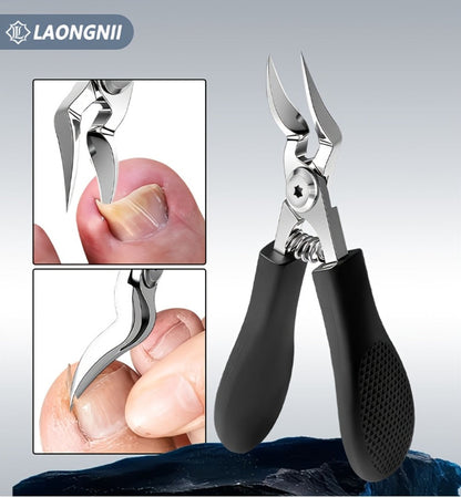 Seven-Piece Toenail Clipper Kit with Angled Nippers, Curved Blade Tool, Nail File and Lifter