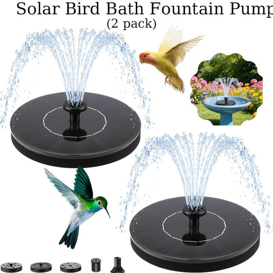 Solar Fountain Pump | 6 Nozzle IPX8 Bird Bath Garden Pool Pond Float