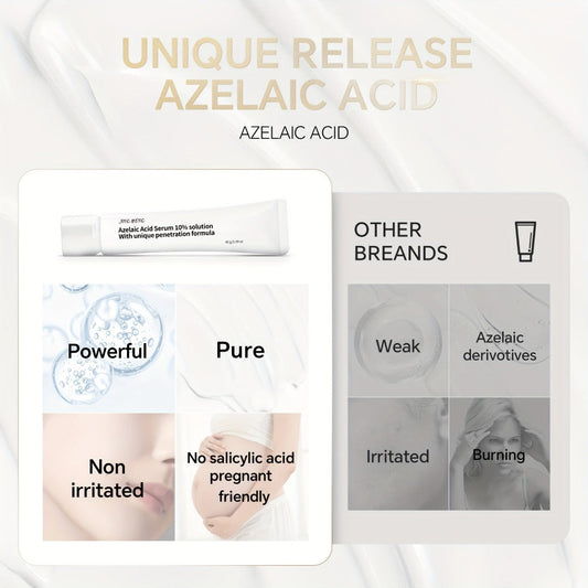 Azelaic Acid Serum 10% with Salmon DNA PDRN — Brightening Dark Spot Corrector & Skin Tone Evener, Fragrance-Free Face Serum for Sensitive Skin, Collagen Repair, 1oz or 45g×2 Value Pack