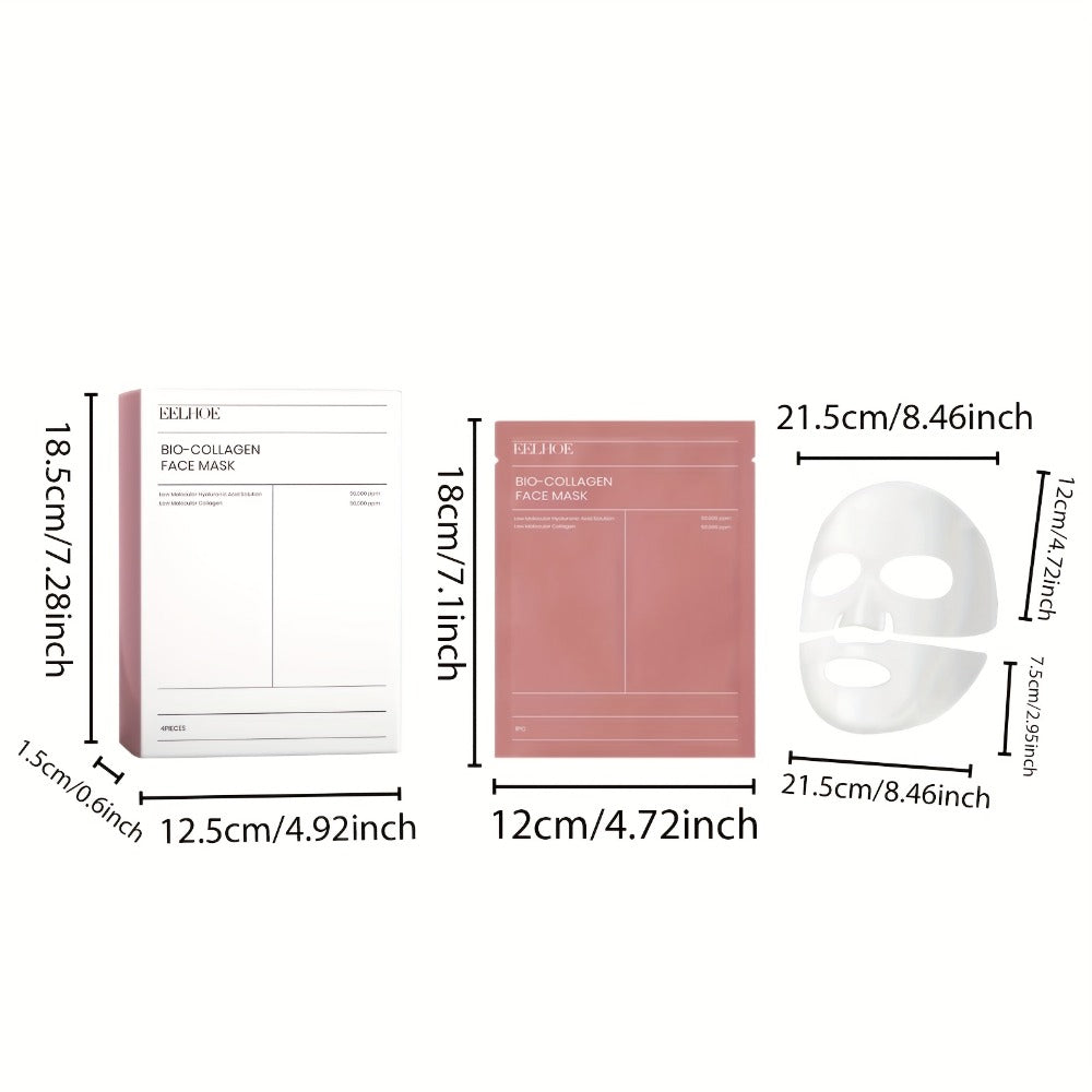 ROZINO Collagen Sheet Mask 36-Piece Set with Three 12-Count Boxes and Individually Packed Masks