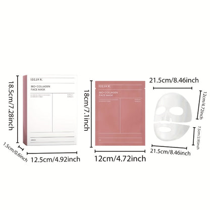 ROZINO Collagen Sheet Mask 36-Piece Set with Three 12-Count Boxes and Individually Packed Masks
