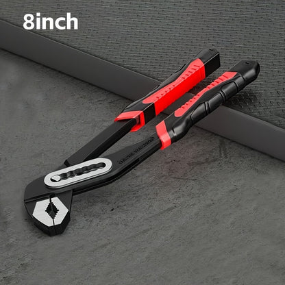 Water Pump Pliers Adjustable Heavy Duty Wrench 8" 10" 12" – Large Opening Quick Adjust, Multi-Grip Channel Lock Tool for Pipeline, Plumbing, Bathroom & Car Maintenance