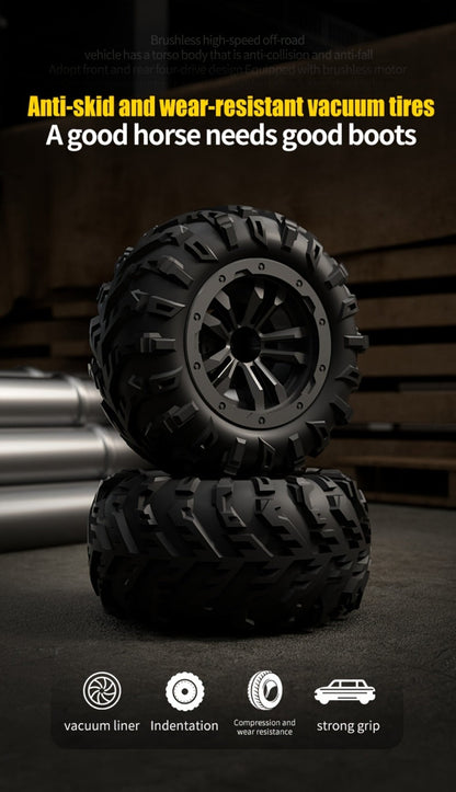 Remote Control Car, 1:16 Scale 4WD Off-Road Truck with 2.4GHz Control, 70KM/H Source Speed and Four Color Options