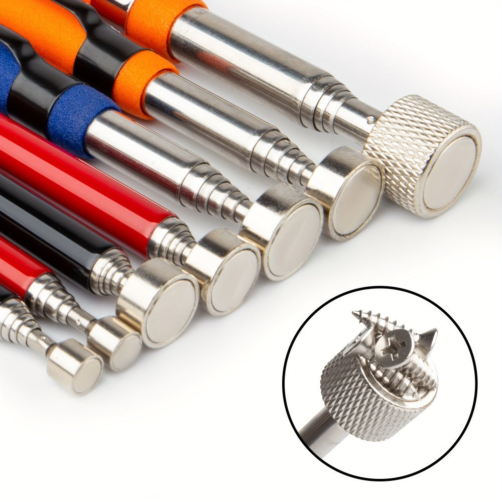 Telescoping Magnetic Pickup Tool Set with Three Bundle Configurations, Strength Labels, Tray or Inspection Mirror