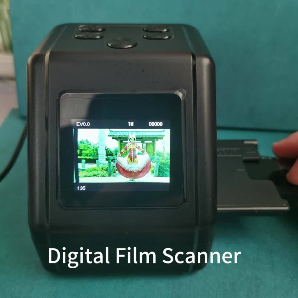 Film Scanner 10MP Negative & Slide Scanner, Converts 35mm/110/Super 8 Film to Digital JPEG, 2.0" LCD Screen