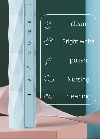 Electric Toothbrush with IPX8 Rating, Five Brush Heads, Metal Handle, USB Charging and Two-Minute Timer