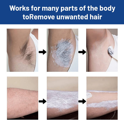 Hair Removal Cream for Men in a 50g Jar with 1-, 2- or 3-Pack Options for Body Grooming Routines