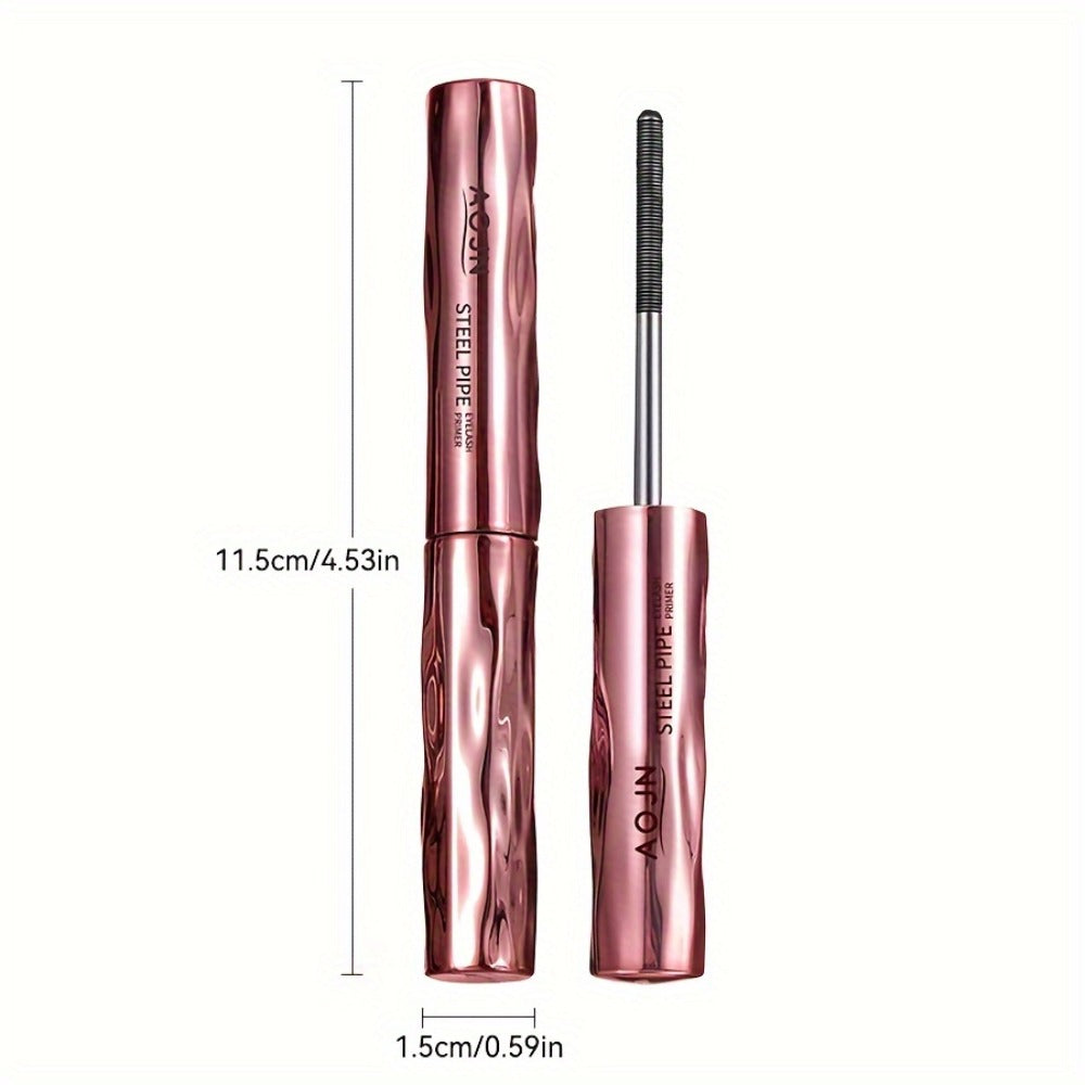 Mascara Primer Waterproof 24-Hour — Smudge-Proof Volumizing Eyelash Primer with Spiral Brush for Curling & Lengthening, Long-Lasting All-Day Eye Makeup for Women