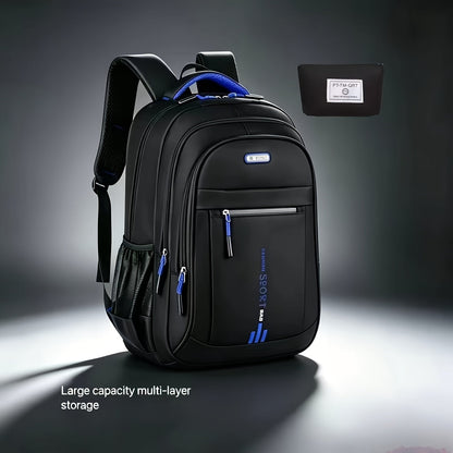 Black Multi-Compartment Travel Backpack, 48 x 32 x 18 cm with Eight Single- or Two-Piece Checkout Options