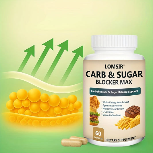 Dietary Supplement White Kidney Bean, Gymnema, Mulberry Leaf and L-Carnitine Capsules, 60 Count