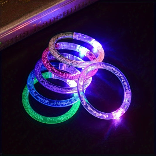 LED Glow Bracelet Party Supplies Pack in 24, 39 or 79-Piece Options with Assorted Light Colors