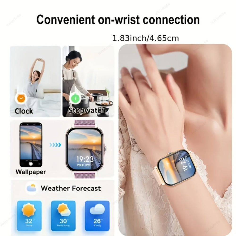 Smartwatch 1.83 Inch with Bluetooth 5.0 Calling, Navigation, Email, Camera and Music Controls