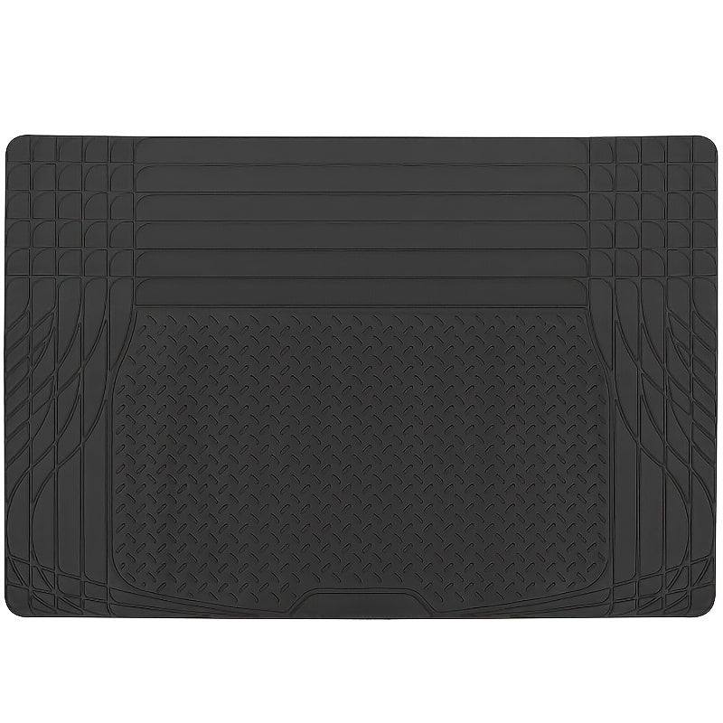 Car Cargo Mat SUV Trunk Mat – All-Weather Waterproof Rear Cargo Liner, Universal Fit for SUV Rear Cargo Area, Heavy Duty Non-Slip Trunk Protector, 1pc Black