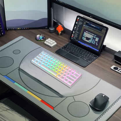 Blue Switch RGB Mechanical Keyboard 60% Layout – 61 Keys Ultra-Compact Wired Tenkeyless Design for PC, Laptop & Mac | Clicky Tactile Gaming & Typing Keyboard | Black & White Color Options