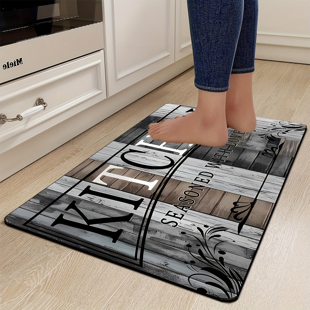 Diatomite Bath Mat Set 2 Piece - Diatom Mud Anti-Slip Floor Mat for Bathroom, Kitchen & Laundry Room