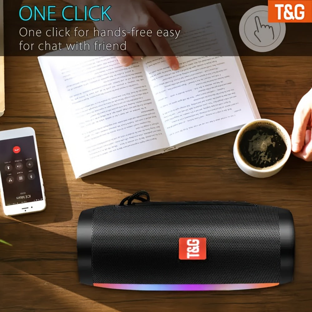 Portable Bluetooth Speaker TG157 with Bluetooth 5.0, Dual 10W Drivers, 1200mAh and 3-5 Hours Playback