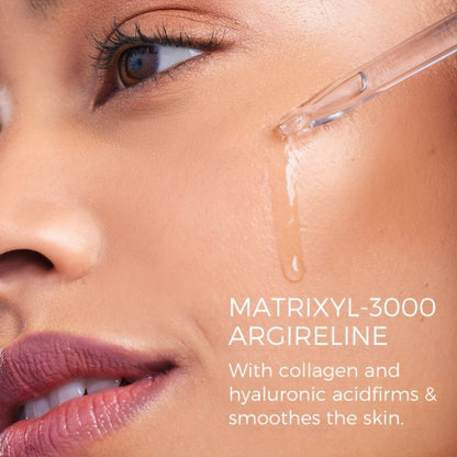 Matrixyl 3000 + Argireline Serum with Collagen, Hyaluronic Acid & Peptides — Anti-Aging Firming Face Serum, Smooths Wrinkles & Expression Lines, Alcohol-Free, 30ml / 1 fl oz