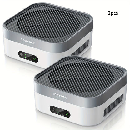 HEPA Air Purifier for Home Bedroom Up to 700 Sq Ft with True HEPA Filter 3-Stage Filtration Quiet Sleep Mode USB-C Charging Smart Touch Control for Pets Dust Pollen Smoke Odor Desk Car Travel