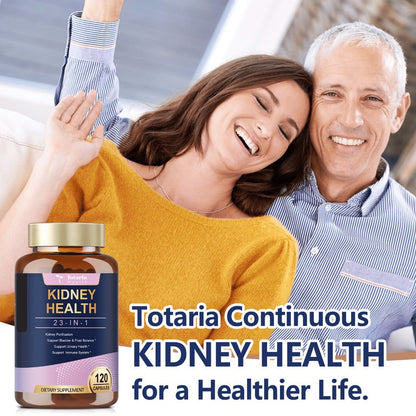 Herbal Supplement with Totaria Health Label, 23-in-1 Capsules with Chanca Piedra and Cranberry, 120 Count