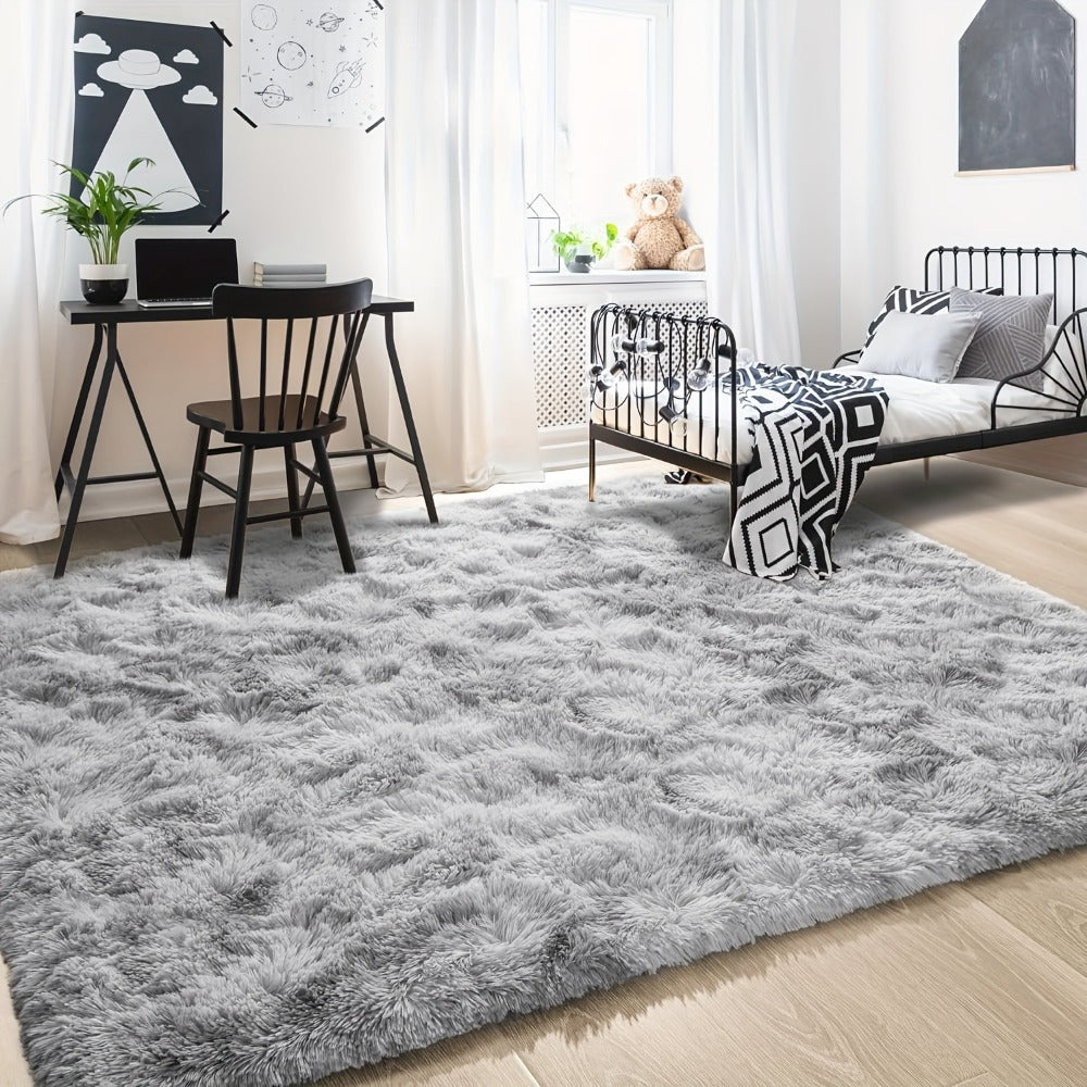 Fluffy Indoor Area Rug in Five Colors and Six Size Options for Living Room, Bedroom, Kitchen or Bathroom