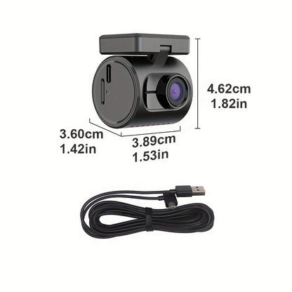KAWA Mini 3 2K Dash Cam – 1296P QHD WiFi APP & Voice Control, Super Capacitor, Color Night Vision, WDR, Loop Recording, 24H Parking Monitor, Ultra Compact Car DVR