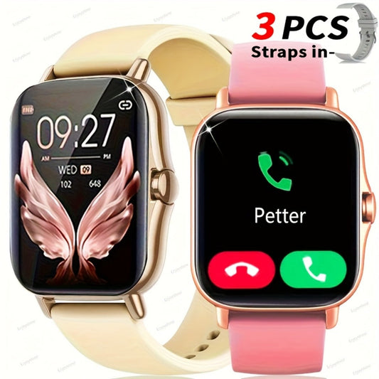 Smartwatch 1.83 Inch Fitness Tracker with Dual TPU Straps, Calling and Multi-Sport Records