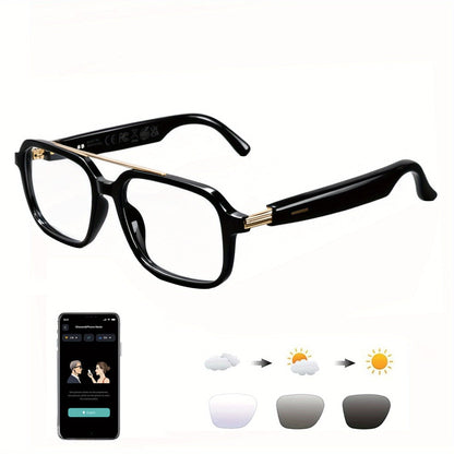 Smart Glasses 160-Language Translation Eyewear with Bluetooth 5.3 Open-Ear Audio and 18 Frame Options