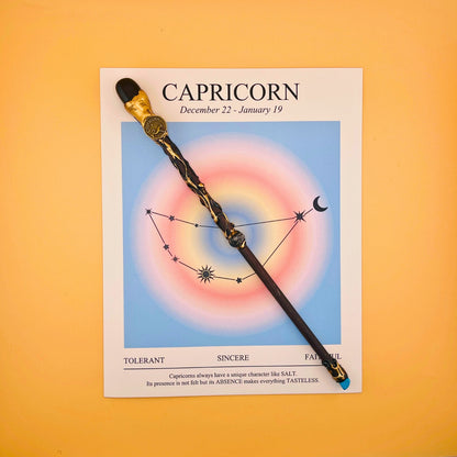 Costume Accessories Zodiac Crystal Wand with Gift Box and Twelve Astrological Sign Options for Dress-Up