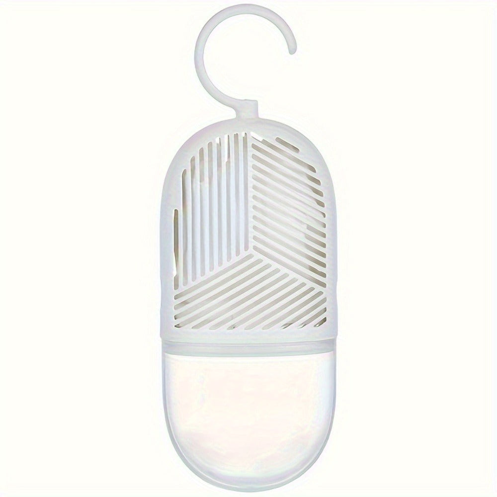 Six-Piece Hanging Moisture Absorber Kit with Replaceable Inner Bags, Hooks and Removable Water Cups