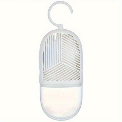 Six-Piece Hanging Moisture Absorber Kit with Replaceable Inner Bags, Hooks and Removable Water Cups