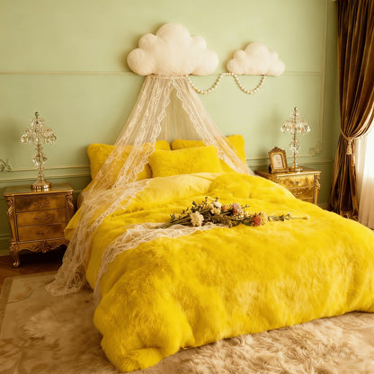 Velvet Duvet Cover Set Fluffy Plush Bedding Minimalist Solid Color, Carved Velvet Quilt Cover with Pillow Shams, Soft Cozy Bedroom Essentials Twin Full Queen King, Black Beige Grey Pink Purple Blue Red Yellow