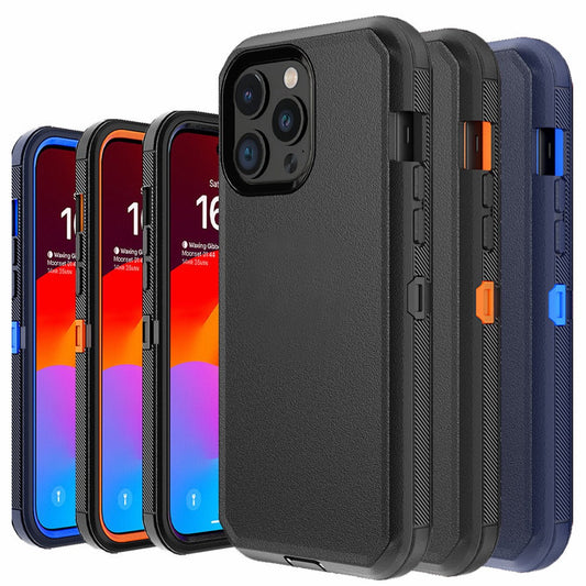 Rugged Armor iPhone 15 Case Heavy Duty Shockproof Military-Grade Dual Layer Bumper Drop Protection Cover for iPhone 15 Pro Max 15 Plus 15 Pro 15 – Wireless Charging Compatible