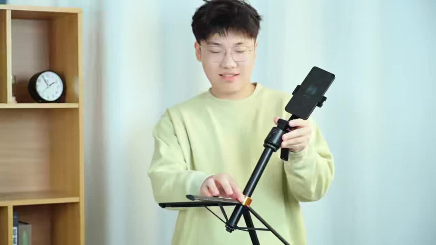 71 Inch AI Face Tracking Selfie Stick Tripod with Built-In Fill Lights & Wireless Remote – 360° Auto Rotating 2-in-1 Extendable Stand for iPhone Android, TikTok YouTube Live Streaming Fitness Vlogging
