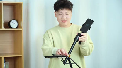 71 Inch AI Face Tracking Selfie Stick Tripod with Built-In Fill Lights & Wireless Remote – 360° Auto Rotating 2-in-1 Extendable Stand for iPhone Android, TikTok YouTube Live Streaming Fitness Vlogging