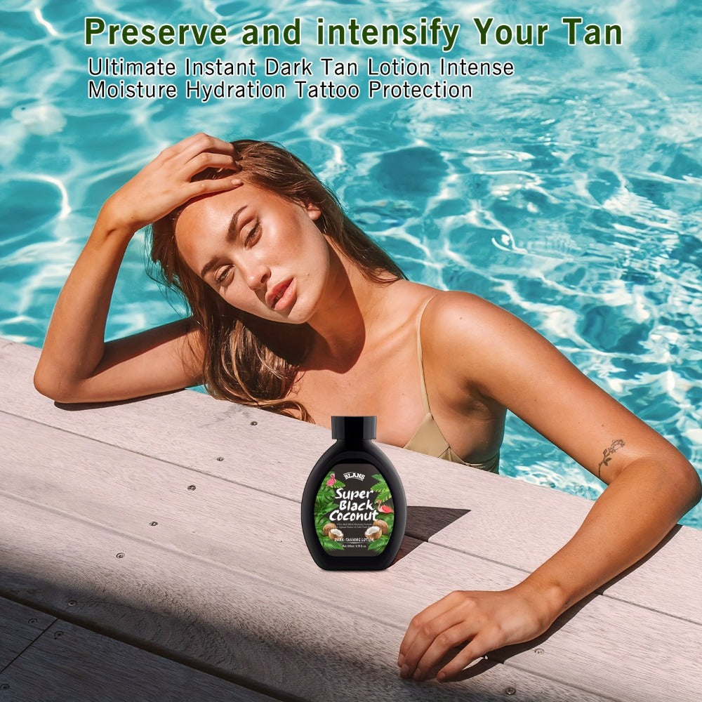 Sunless Tanning Cream with Coconut Natural Glow Bronzing Lotion Alcohol-Free BPA-Free for All Skin Types Medium Skin Tone Daily Self Tanner Body Skin Care Unisex 200ml 6.76oz