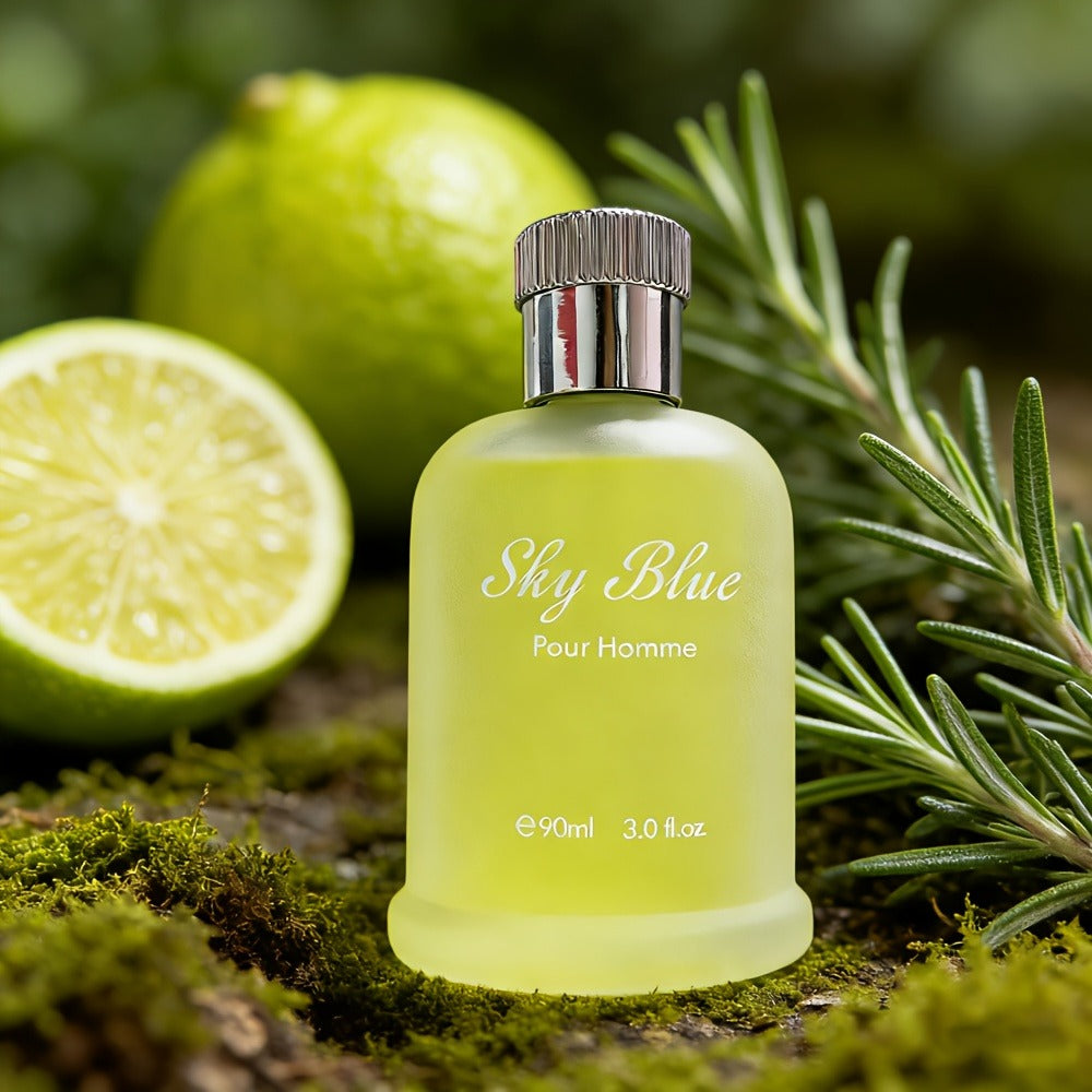 Men's Cologne Eau de Parfum Sky Blue - Bergamot Rosemary & Oak Moss Fresh Masculine Fragrance, No Propylene Glycol