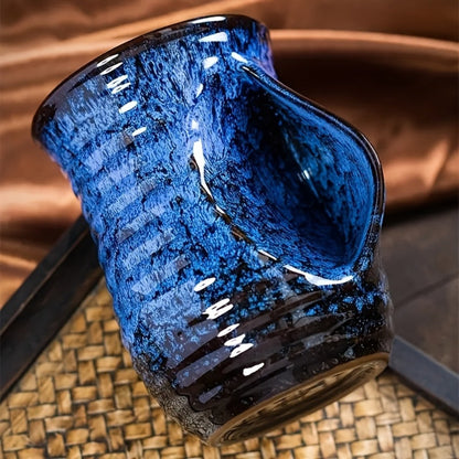 Ceramic Coffee Mug 18 Oz – Vintage Kiln-Fired Hand Warmer Cup with Speckled Glaze – Insulated Large Coffee Cup for Home & Office – Unique Gift for Christmas, Valentine's Day & Holidays
