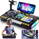 Black DJ turntable