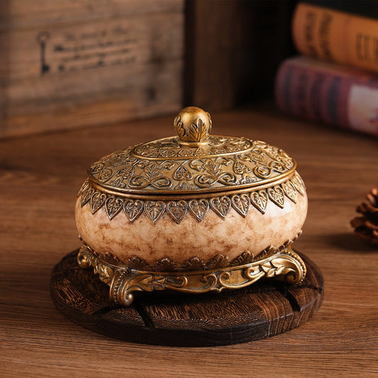 Jewelry Organizer Ornate Lidded Storage Box in Red, White or Blue for Rings, Earrings and Bracelets