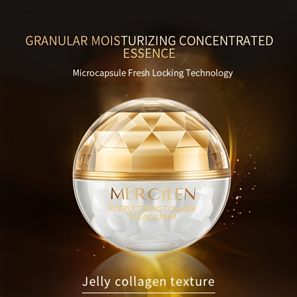 Face Cream 70g Collagen Formula with Hyaluronic Acid, Plant-Based Squalane and AM/PM Face and Neck Use