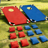 2 sets of red and blue dual-color sets + 12 bean bags