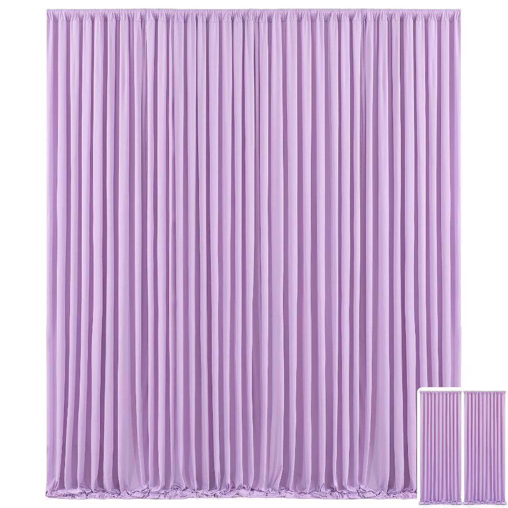 Two-Panel Photography Backdrop Curtain Set in 16 Colors with 59 x 85-Inch Panels and Pole Pockets