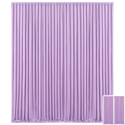 Two-Panel Photography Backdrop Curtain Set in 16 Colors with 59 x 85-Inch Panels and Pole Pockets
