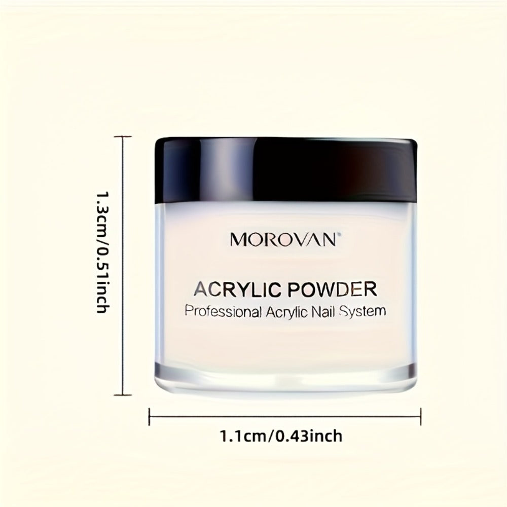 Acrylic Nail Kit MOROVAN with Lamp, 12 Glitter Colors, Three Powders, Nail Tips, Files and Manicure Tools